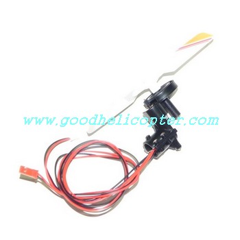 sh-8828 helicopter parts tail motor + tail motor deck + tail light + yellow color tail blade - Click Image to Close